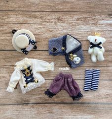 JANAYA ハンドメイド　オビツ11服　茶色紳士洋服　6点セット