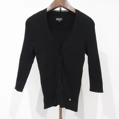 #anc ソニアリキエル SONIARYKIEL アンサンブル ツーピース ニット リブニット 38 黒 レース ビジュー 日本製 レディース [950455]