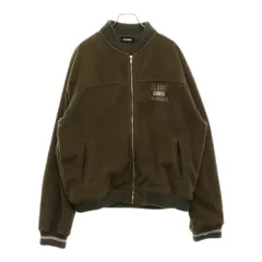 X-LARGE (エクストララージ) カレッジロゴ ジップアップ フリースジャケット カーキ 101224021014