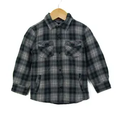 トミーフィルフィガー 長袖シャツ チェック柄 トップス 記名有 ベビー 男の子用 92サイズ グレー×グリーン 【中古】