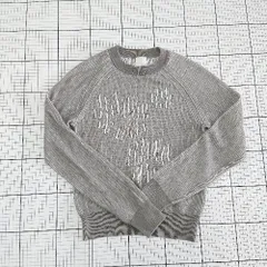 ◇ ⊆ H&M エイチアンドエム 花柄 長袖 ニット セーター サイズXS グレー系 レディース E  【1509100081739】