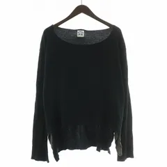 サンシー SUNSEA デザインサーマルカットソー Tシャツ 長袖 ボートネック ストレッチ 無地 黒 ブラック SNS-11S28 /BBのサムネイル