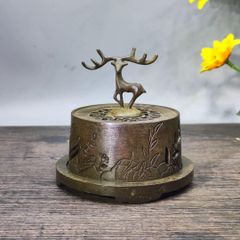 銅器 悪覇犬 茶道 茶寵 集財 旺財 卓上 置物 装飾品 工芸品 銅器 悪覇犬 沙皮法斗斗 干支犬 茶道茶寵 装飾品 工芸品 置物
