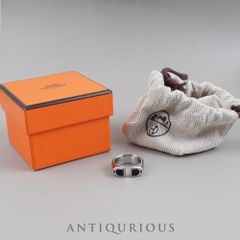 美品 国内正規品 エルメス サック ア デペッシュ リング シルバー 58