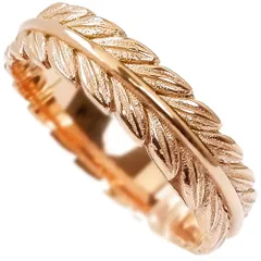 リング 指輪 ハワイアンジュエリー レディース メンズ マイレ リーフ 植物 葉 つけっぱなしOK サージカルステンレス 金属アレルギー対応 記念日 誕生日 プレゼント ギフト ピンクゴールド ropr11p