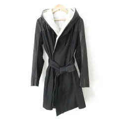 【美品】bajra(バジュラ)シアーフーデッドロングコート/春夏/サファイア/M Amazon | [バジュラ] マイクロファイバーレザーコート/黒マット