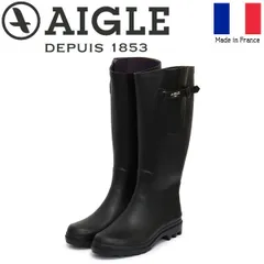 AIGLE (エーグル) ZZF8880 AIGLETINE 2 エーグランティーヌ レディース ラバーブーツ 009 NOIR フランス製 AGL029 AIGLE 38-約24.0cm