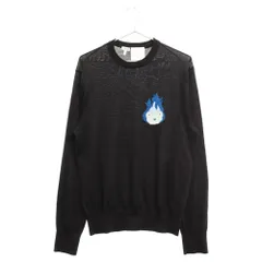 LOEWE (ロエベ) ×ジブリ ハウルの動く城 ウールカルシファーニットセーター HB44Y14K05 ブラックのサムネイル
