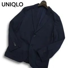 UNIQLO ユニクロ 通年 SLIM FIT★ コンフォート テーラード ジャケット Sz.M メンズ 紺 ネイビー