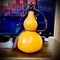 アンティーク瓢箪水筒陶器置物 縁起 開運 金運風水 骨董 古美術
