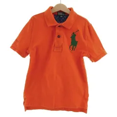 ポロ バイ ラルフローレン Polo by Ralph Lauren ポロシャツ 半袖 ビックポニー刺繍 鹿の子 オレンジ グリーン 緑 S 8