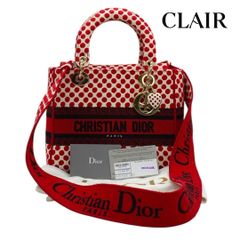 Christian Dior・ドット柄 ショルダーバッグ (理由あり並行輸入品