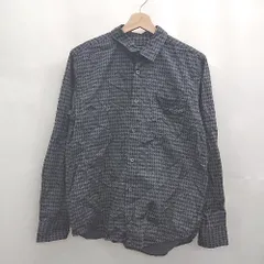 ◇ ⊂ Garcon Wave ギャルソンウェーブ コットン100％ 長袖 アーガイル柄シャツ サイズ2 グレー系 メンズ E  【1507030000134】のサムネイル