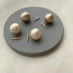 178.    3way cotton perl catch × short stick  〜ステンレス製ポスト〜