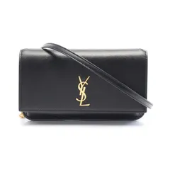 サンローラン SAINT LAURENT ショルダーバッグ モノグラム フォンショルダー 6350950U40J1000 ブラック レザー ショルダーバッグ レディース 新品のサムネイル