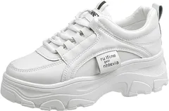 スニーカー レディース 厚底スニーカー ダッドシューズ ダッドスニーカー 身長アップ ウォーキングシューズ 韓国 美脚 脚長効果 日常 通学 通勤 歩きやすい 22.5cm-25.0cmlinglingjiu01