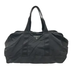 【美品】PRADA プラダ　ボストンバッグ　旅行用　ギャラ付き　南京錠付き PRADA プラダ ボストンバッグ 三角ロゴ ブルー（水色系）南京錠