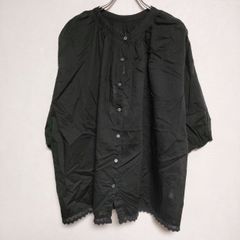 新品タグ付】インド綿 レース使い ふんわりシルエット ブラウス