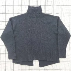 ◇ ⊇ AER エアー リブ編み 長袖 リブタートルネックニット サイズＦ ネイビー系 レディース E  【1508250006616】