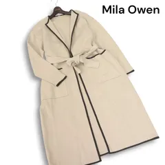 Mila Owen ミラオーウェン 秋冬★ クルーネック ロング ニット カーディガン Sz.ONE SIZS レディース