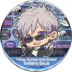 【中古】バッジ・ピンズ 五条悟 「呪術廻戦 トレーディングホログラム缶バッジ 休日ver.」