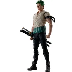 O BANDAI SPIRITS(バンダイ スピリッツ) S.H.Figuarts ロロノア・ゾロ（A Netflix Series：ONE PIECE）フィギュア 約145mm PVC&ABS製 塗装済み可動フィギュア 正規品 おもちゃ 室内遊び プレゼント