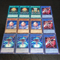 遊戯王 No.362 サイバーエンジェルー弁天ー サイバーエンジェルー韋駄天ー サイバープチエンジェル 機械天使の絶対儀式 各3枚 計12枚