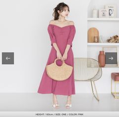 JULIA BOUTIQUE　2wayリネンオフショルワンピース