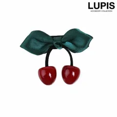 ヘアアクセサリー ヘアクリップ さくらんぼ チェリー  ガーリー 大人 大人っぽ 子供 キッズ ヘアアレンジ ルピス LUPIS v2860