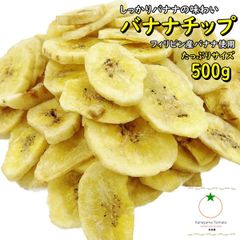 バナナチップ たっぷりサイズ 500g サクサクと食感が人気 ココナッツオイル使用 ネコポス便発送