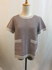 CHANEL (シャネル) ドット柄 半袖Tシャツ カットソー