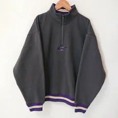 (^w^)b CONVERSE ALL STAR コンバース オールスター ハーフジップ ビッグ トレーナー スウェット 裏ボア 裏起毛 厚手 肉厚 スポーツMIX B系 ストリート オーバーサイズ ロゴ刺繍 グレー ユニセックス メンズ レディース サイズM