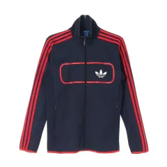 L adidas(アディダス) スーパースター ネイビー レッド ジャージ トラックトップス ジップアップジャケット セットアップ