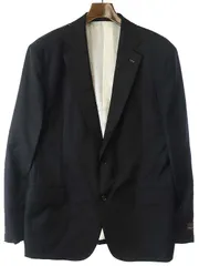 BARNEYS NEW YORK バーニーズ ニューヨーク SUPER 110’S VITALE BARBERIS CANONICO ウールセットアップスーツ ブラック 54のサムネイル