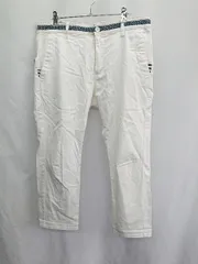 ◇ Θ BEAMS HEART ビームス ハート クロップドパンツ サイズM ホワイト メンズ E  【1411280049785】