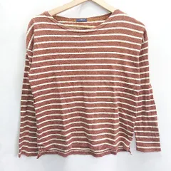 ◇ Urban Research Lab アーバンリサーチラボ ボーダー柄 長袖 カットソー サイズFree ブラウン系 レディース E  【1406050061050】