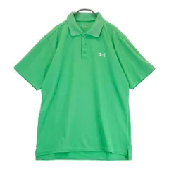 サイズ：LG UNDER ARMOUR アンダーアーマー  半袖ポロシャツ  グリーン系 [240101366552]# ゴルフウェア メンズ ストスト