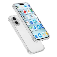 【新着商品】ケース エクスペリア 耐衝撃 『四隅がエアクッション構造』 TPU材質 スマホケース 薄型 用の保護カバー iphone16 黄変防止/滑り止め/擦り傷防止/柔軟/光沢感/軽・薄/透明 用のケース 16 『全面保護』iphone