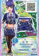 【中古】アイカツDCD F6-93[R]：ダークパンクチェックショートパンツ