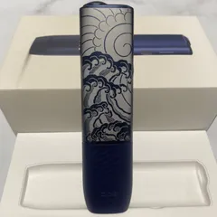 波 和柄 両面 加工 iQOS ILUMA i ONE アイコス イルマ i ワン ミッドナイト ブラック 黒 太陽 和彫り 入れ墨  刺青 入墨 新品 未使用 送料無料 オリジナル カスタム