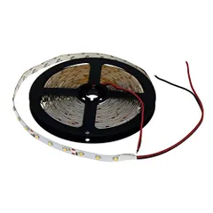 【特価商品】ノーブランド品 LEDテープライト 白ベース 5m 300連SMD 正面発光 12V ホワイト