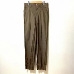#axc イッセイミヤケ ISSEYMIYAKE パンツ スラックス L カーキ系 ヴィンテージ タック センタープレス メンズ [960603]のサムネイル