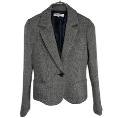 Z1481 NATURAL BEAUTY BASIC ナチュラル ビューティー ベーシック テーラード ジャケット ウール グレー レディース M