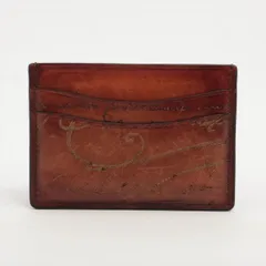 ベルルッティ インブイア スクリットレザー カードケース 名刺入れ メンズ 茶 駅南やまご質店オンラインショップ / ベルルッティ IMBUIA