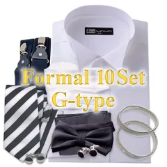 ウイングカラーシャツ K-2 10点セット G フォーマル ブライダル シャツ 結婚式用 タキシード モーニング 新郎新婦 ご両親 モーニングにも対応 WAWAJAPAN