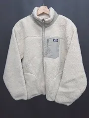 ■ ⊇ OUTDOOR PRODUCTS アウトドアプロダクツ ジップアップ 長袖 ボア ジャケット サイズXL ベージュ系 メンズ E  【1507160009717】