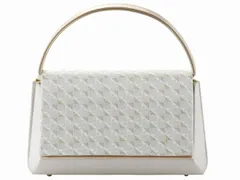 礼装用 帯地 きものバッグ 和装バッグ ハンドバッグ シルバー  bb-280-72