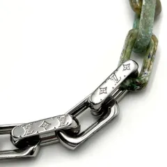 【美品・希少】ルイヴィトン　メンズ　ネックレス　ペンダント　モノグラム　チェーン