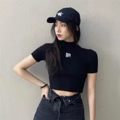 アレクサンダーワン　Alexanderwang　半袖ニット 黒 alexander wang コットン スリット クルーネック 半袖 ニット