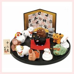 陶器　十二干支　まとめ売り　ジャンク Amazon.co.jp: 瀬戸陶芸社 2024年 干支 置物 置き物 コンパクト